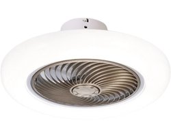 Nivard Plafondventilator - Met Verlichting - Plafond Ventilator - Met Lamp - Plafonniere Met Ventilator - Met Licht - Goud - 45cm