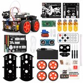 SyncGear 4WD Robot Bouwpakket - Starter Kit geschikt voor Arduino - Elektronica Experimenteerdoos - Elektronica Bouwpakketten - Inclusief Nederlandse Handleiding