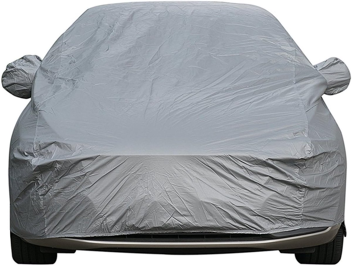 Famanu auto afdekzeil, waterdichte, krasbestendig, duurzame autoafdekking, ademend katoen, heavy duty, (L : ‎480 x 175 x 120)