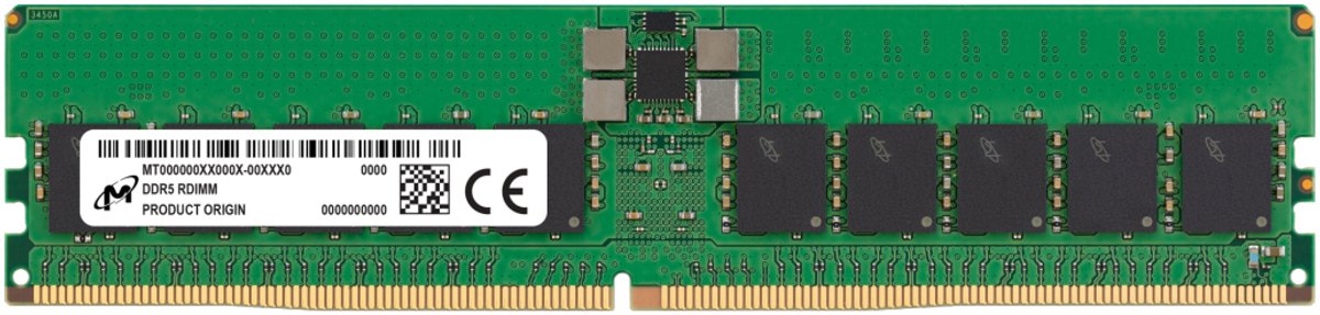 Micron MTC20F1045S1RC56BD2R geheugenmodule 32 GB 1 x 32 GB DDR5 ECC