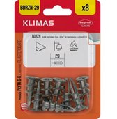 Lot De 20 Fixations Et Chevilles Métalliques Autoperceuses Pour Plaques De Plâtre - Ancrages Robustes Pour Cloison Sèche (14x28mm, Vis 4,2x30mm)