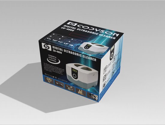 Codyson 4800 Ultrasoon Reiniger – Voor Grondige en Veilige Reiniging van Sieraden en Brillen