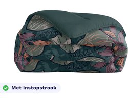 Zelesta Royalbed Flower Power 200x200 - Dekbed zonder overtrek - met Instopstrook - Wasbaar dekbed met Vaste Overtrek - All year zomerdekbed & winterdekbed
