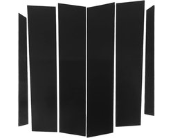 Side Door Window Cover Trim - Car Window Pillar Posts Sticker - Pillar Post Decal Trim - Bright Black voor M-Class 2006‑2011 W164