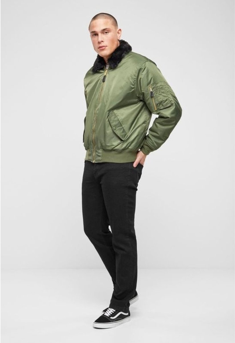Brandit - MA2 Fur Collar Jacket - 7XL - Zwart