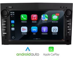 autoradio voor Opel Astra | Corsa | Zafira | 2000 t/m 2013 | Android 13 | Zwart | Draadloos Apple Carplay & Android Auto | 2GB + 64GB | 8-Core | 2025 model | Bluetooth & Wifi | Inclusief microfoon