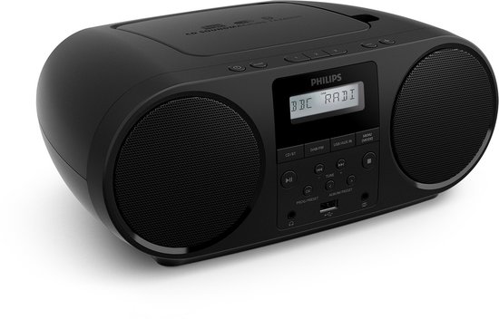 PHILIPS TAZ6000/00 - Multi-source CD-speler CD, DAB+/FM-radio Bluetooth 5.4, Audio-ingang, USB Koptelefoonaansluiting (3,5 mm)