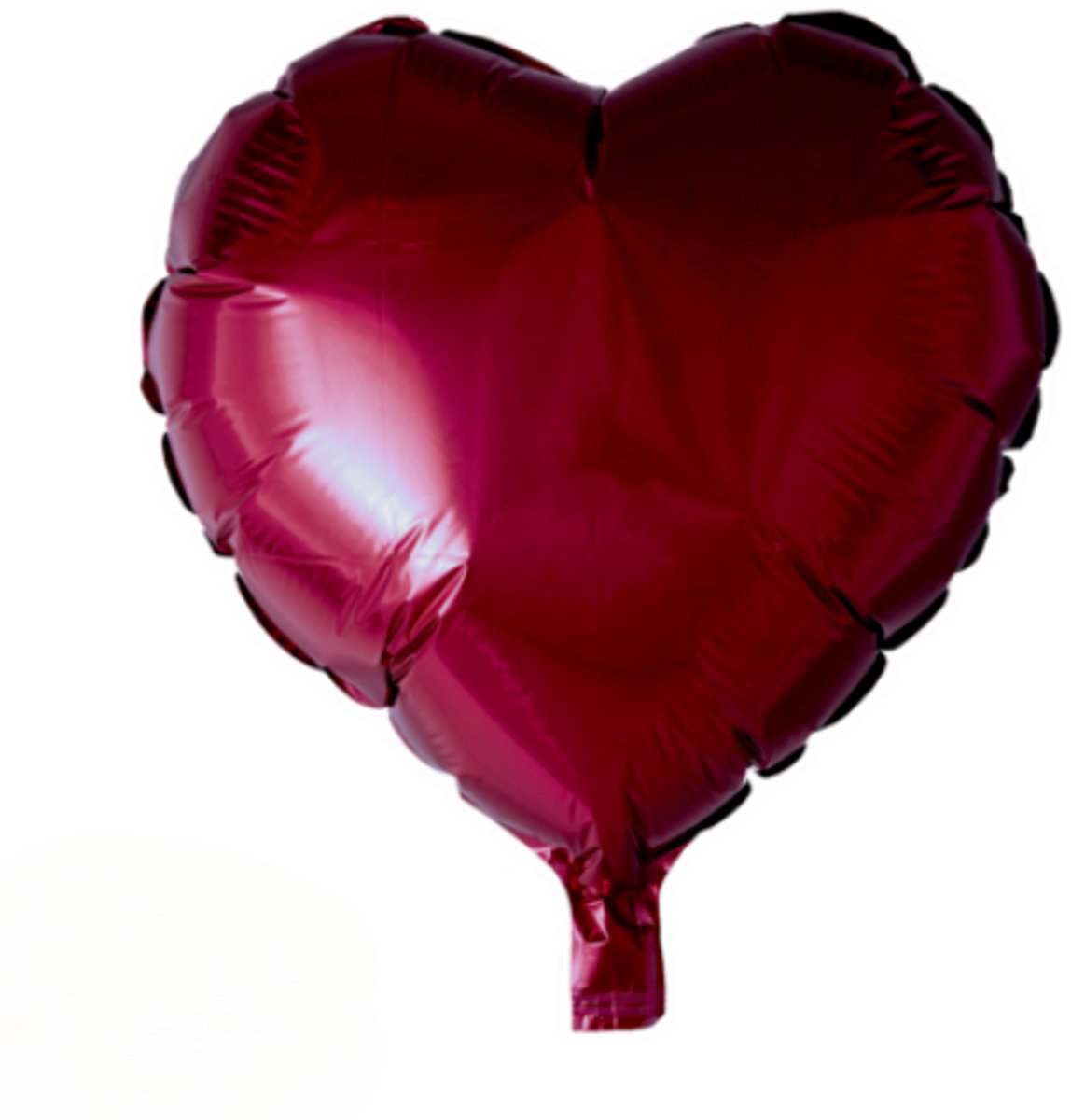 Folie ballon hart bordeauxrood 18 inch, feestjecreatief