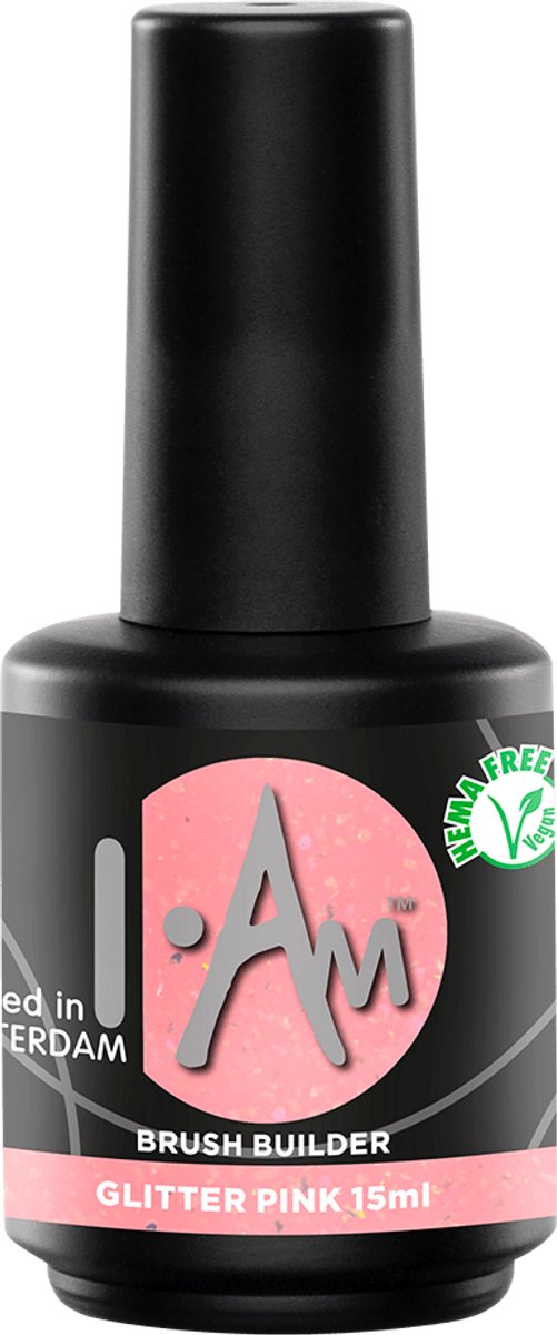 I.AM Brush Builder 15ml Glitter Pink