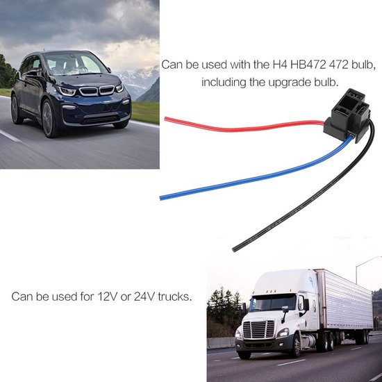 BMW 12 pins koplampstekker met draden - Well Done Xenon