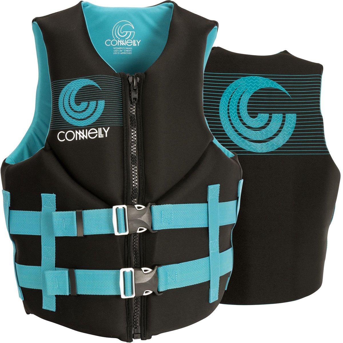 Connelly Dames Neopreen Zwemvest – CE 50N – Promo Womens Vest – Aqua – Maat L