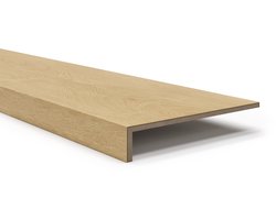 Nougat Oak - Trap overzettreden - PVC - Traprenovatie 1000x300x560mm Eiken met noesten en iets grijs erdoorheen.
