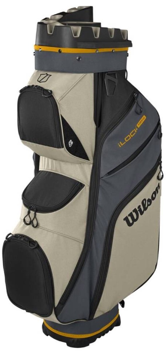Wilson Staff I-lock Dry - Waterafstotende Golftas - Cartbag - Stille Golf Tas - Grijs Beige