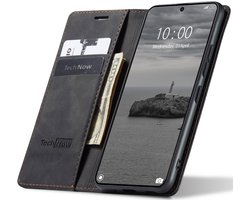 Hoesje geschikt voor Realme GT 7 / 7T - Book Case Leer Slimline Zwart