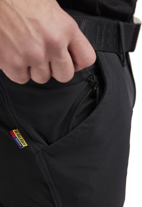 Pantalon de travail Blaklader Service avec stretch 4 directions 1422-1645 - Zwart/ Gris foncé - C152