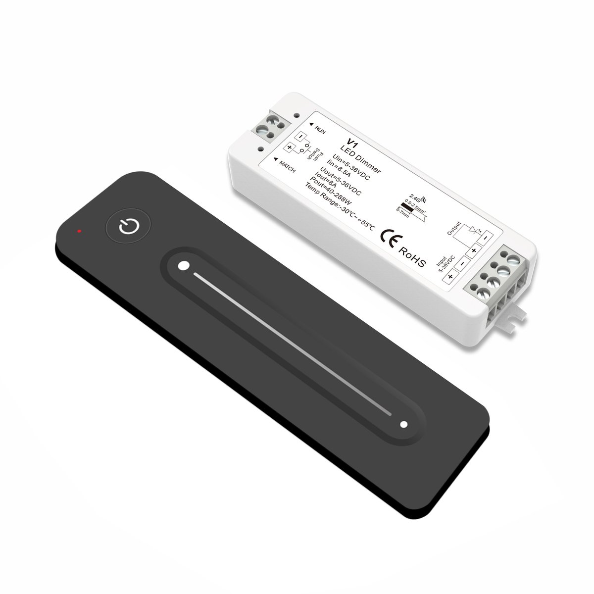 Afstandsbediening set voor LED verlichting Enkelkleurig 5-36V 40-288W