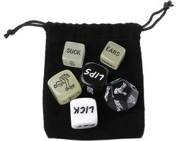 Knaak Erotische Dobbelstenen - 36 Opties en Posities - Glow in the Dark & Black and White Edition
