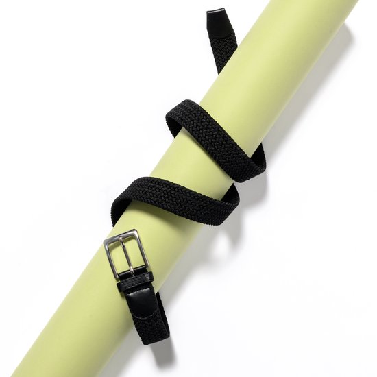 Ceinture élastique Ceinture extensible Ceinture tressée Ceinture tressée Ceinture élastique - unisexe - Couleur 1-Beige 2-Kaki 110 CM Offre pack de 2 de SKB Fashion