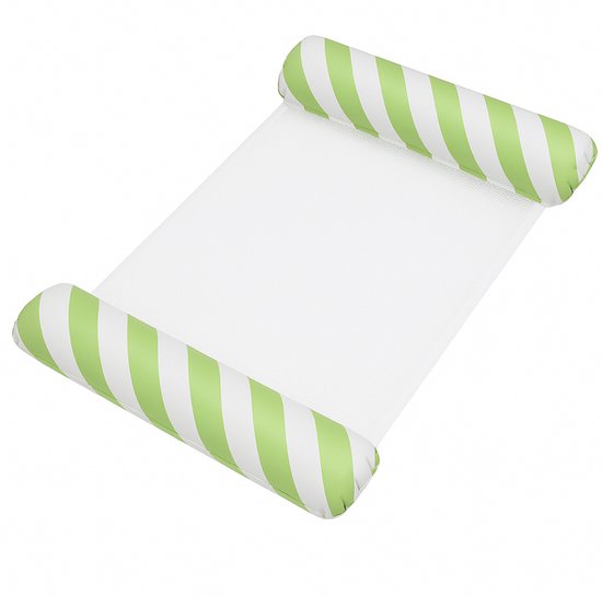 Estacks- Waterhangmat - Luchtbed Zwembad - Luchtmatras opblaasbaar - Groen - Zwembad/Strand - Waterspeelgoed - Vakantie