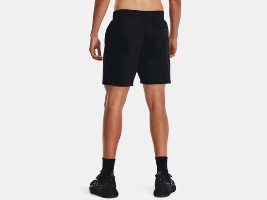 UNDER ARMOUR - ua essential fleece shorts-blk - Sportbroek heren - Zwart van Under Armour — afbeelding 5