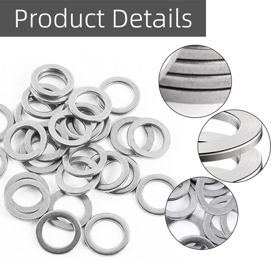 Pack van 30 Ringen - Fixeringsringen - Voor Deuren - M10 x 16 x 1 ...