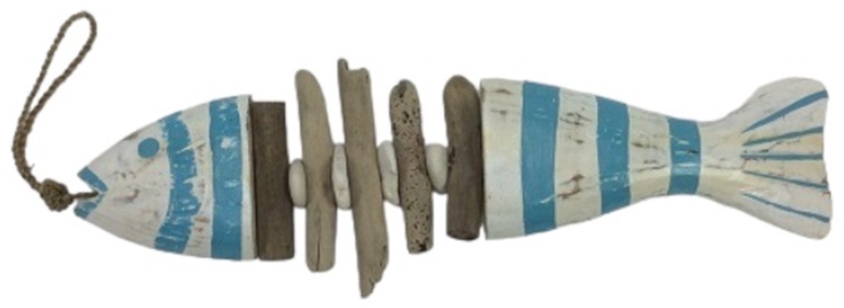 Guirlande Vis graat (driftwood) H 55 cm