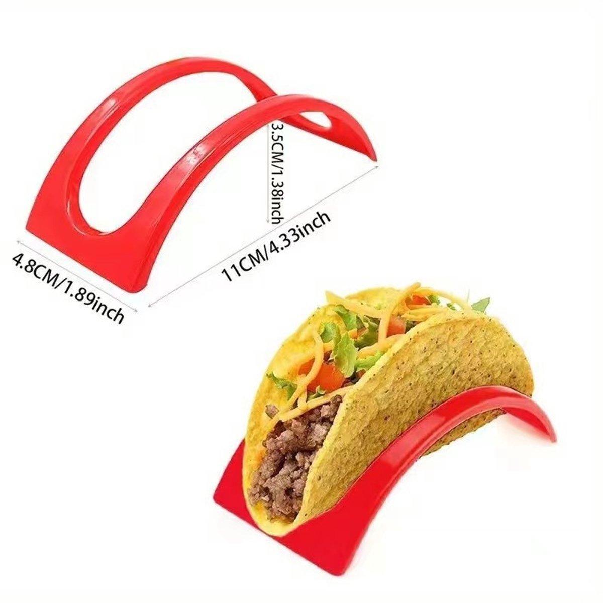 Taco Houder - Taco Standaard - Taco Tuesday - Assorti - Tacohouder voor Makkelijk Serveren en Vullen – Vaatwasser Bestendig - Kunststof