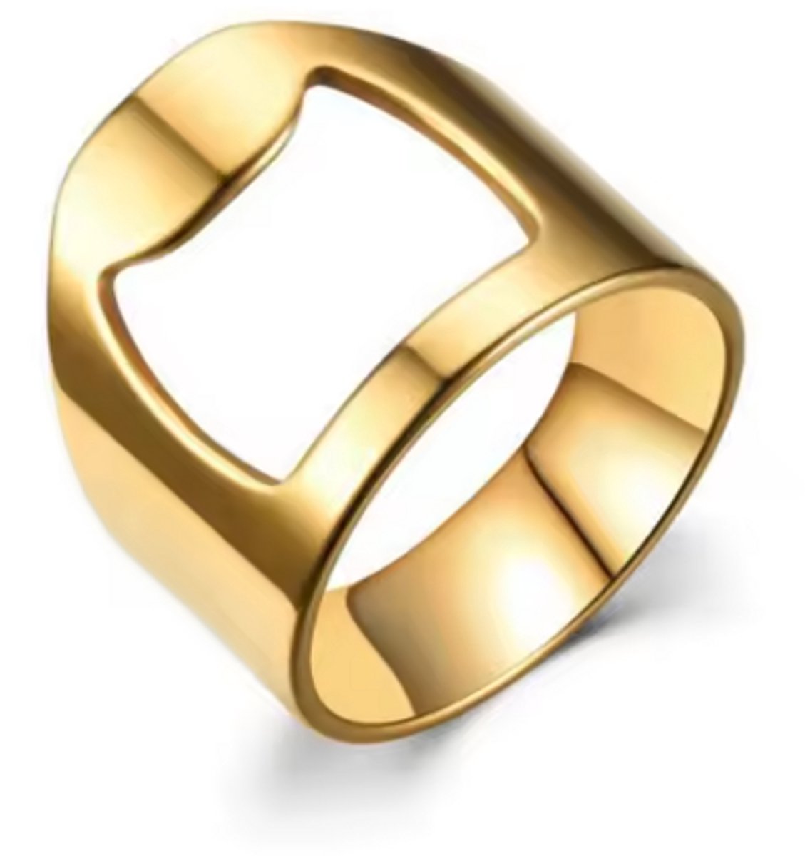New Age Devi - Bieropener Ring - Verschillende kleuren Kleur Goud wordt Bieropener Ring - Ver-schillende kleuren Kleur Goud