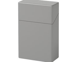 Stijlvolle Sigarettendoos Van Kuststof I Sigarettendoosje I Sigarettenhouder I Sigaretten Box I Waterdicht I Druk Opening I 20 Sigaretten I Grijs