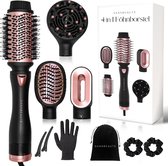 Sansbeauté® 4-in-1 Fohnborstel met Diffuser - Multistyler - Airstyler - Haarborstel - Krulborstel - Haarborstel - Stijlborstel - Warmteborstel - Volume en Krullen - Roterende Kabel