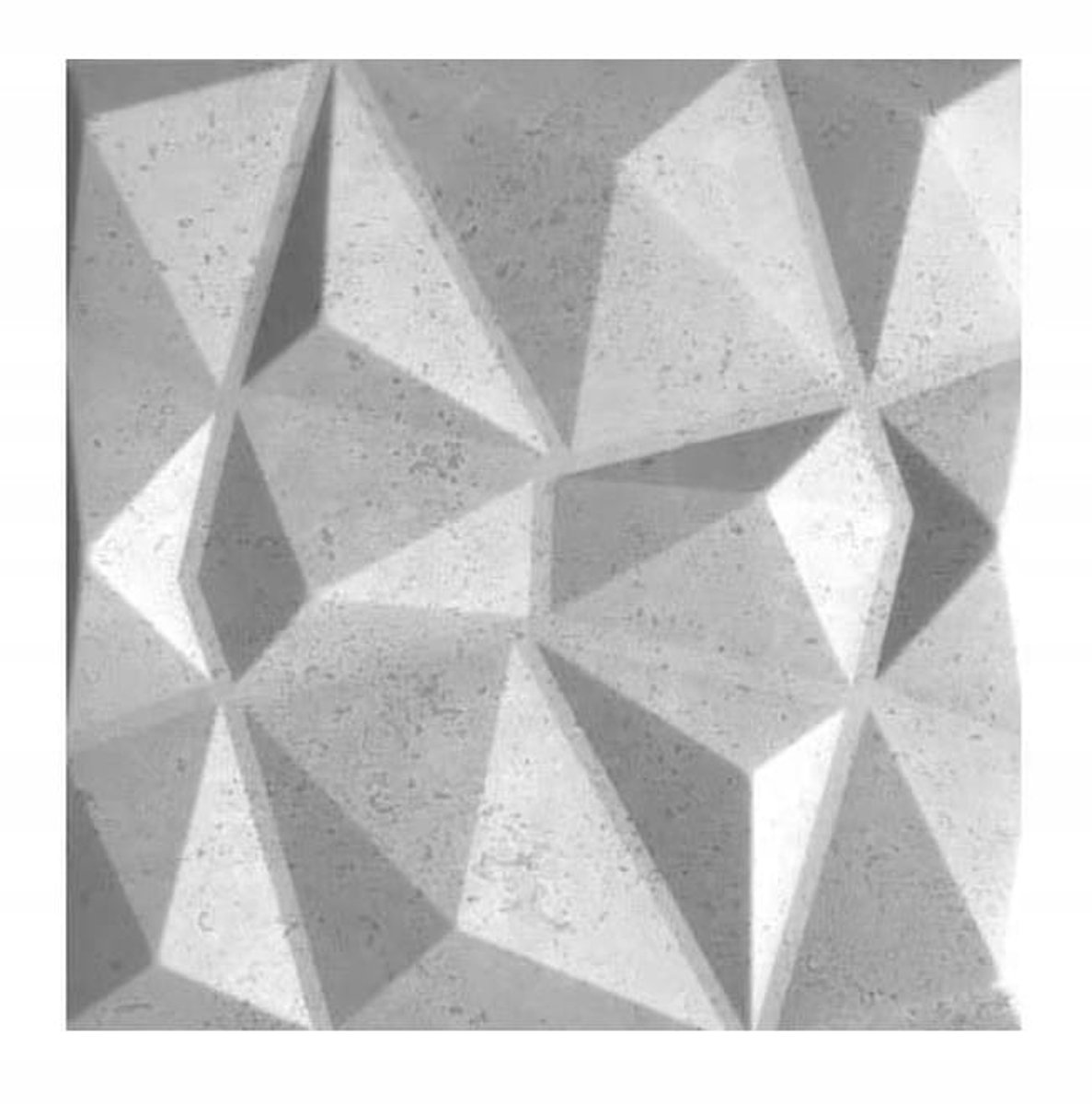 Decosa Montego Serie - Wandpaneel - 50x50 cm - 3D Structuur - Lichtgrijs