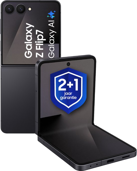Samsung Galaxy Z Flip7 5G - 512GB - Jet Black + 1 Jaar extra garantie