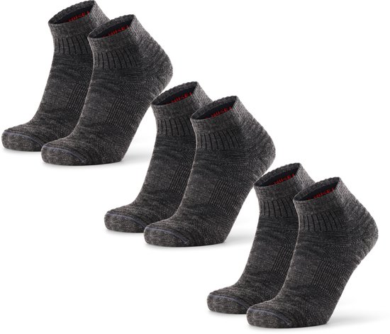 DANISH ENDURANCE Korte Merino Wol Wandelsokken Dames en Heren - 3 paar - Maat 35-38