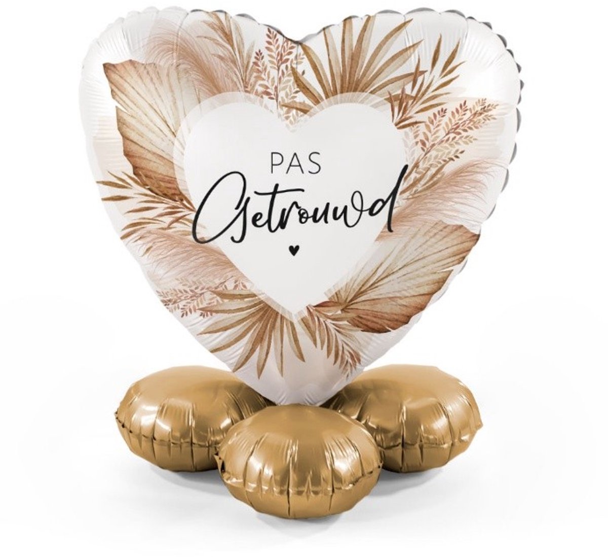 Pas getrouwd - Ballonnen set met standaard - Everloon