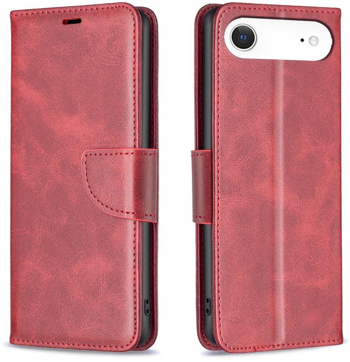 Mobigear Telefoonhoesje geschikt voor Apple iPhone Air Hoesje | Mobigear Excellent Bookcase Portemonnee | Pasjeshouder voor 3 Pasjes | Telefoonhoesje voor Pinpas / OV Kaart / Rijbewijs - Rood