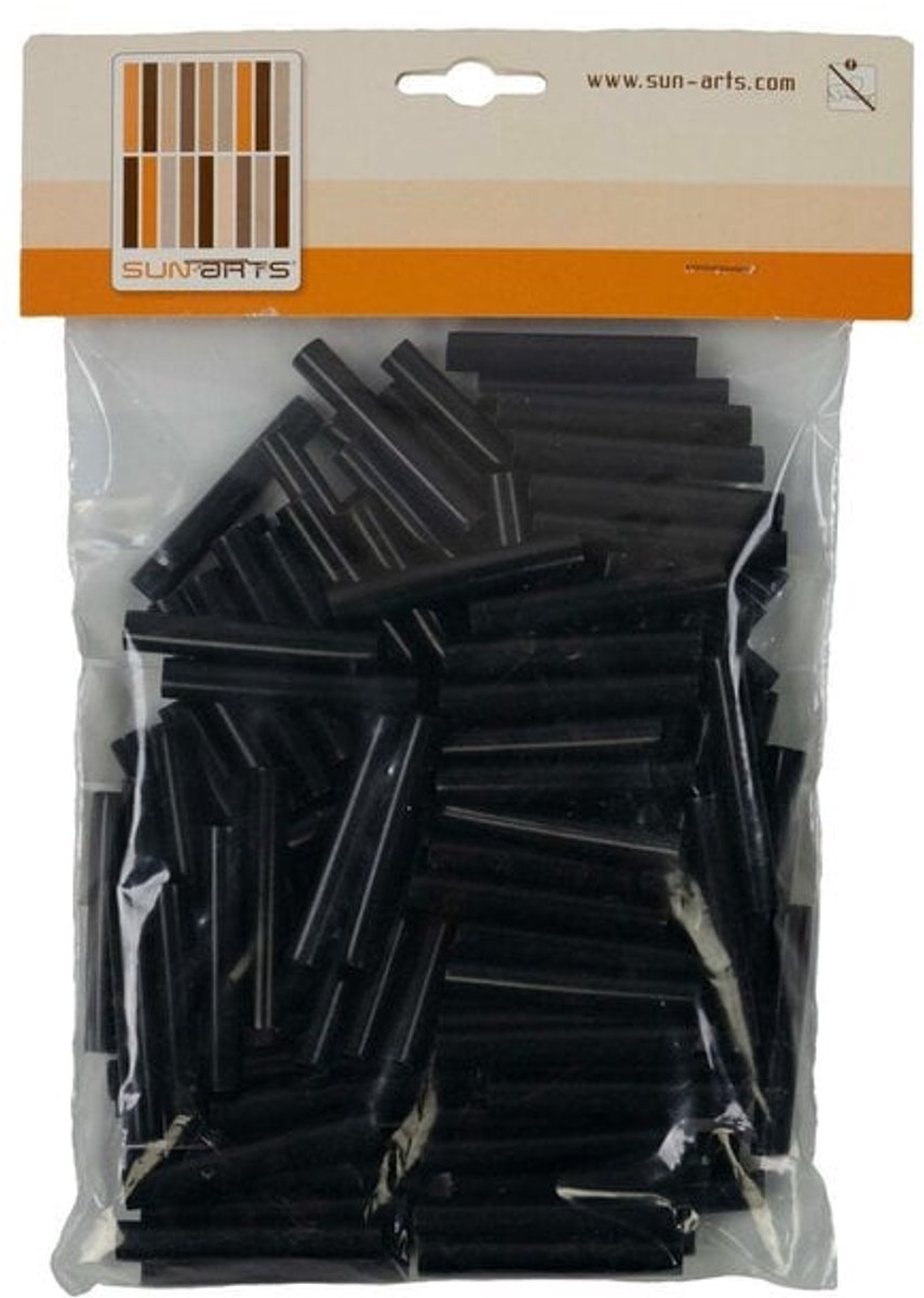 Sun Arts 250 stuks hulzen zwart
