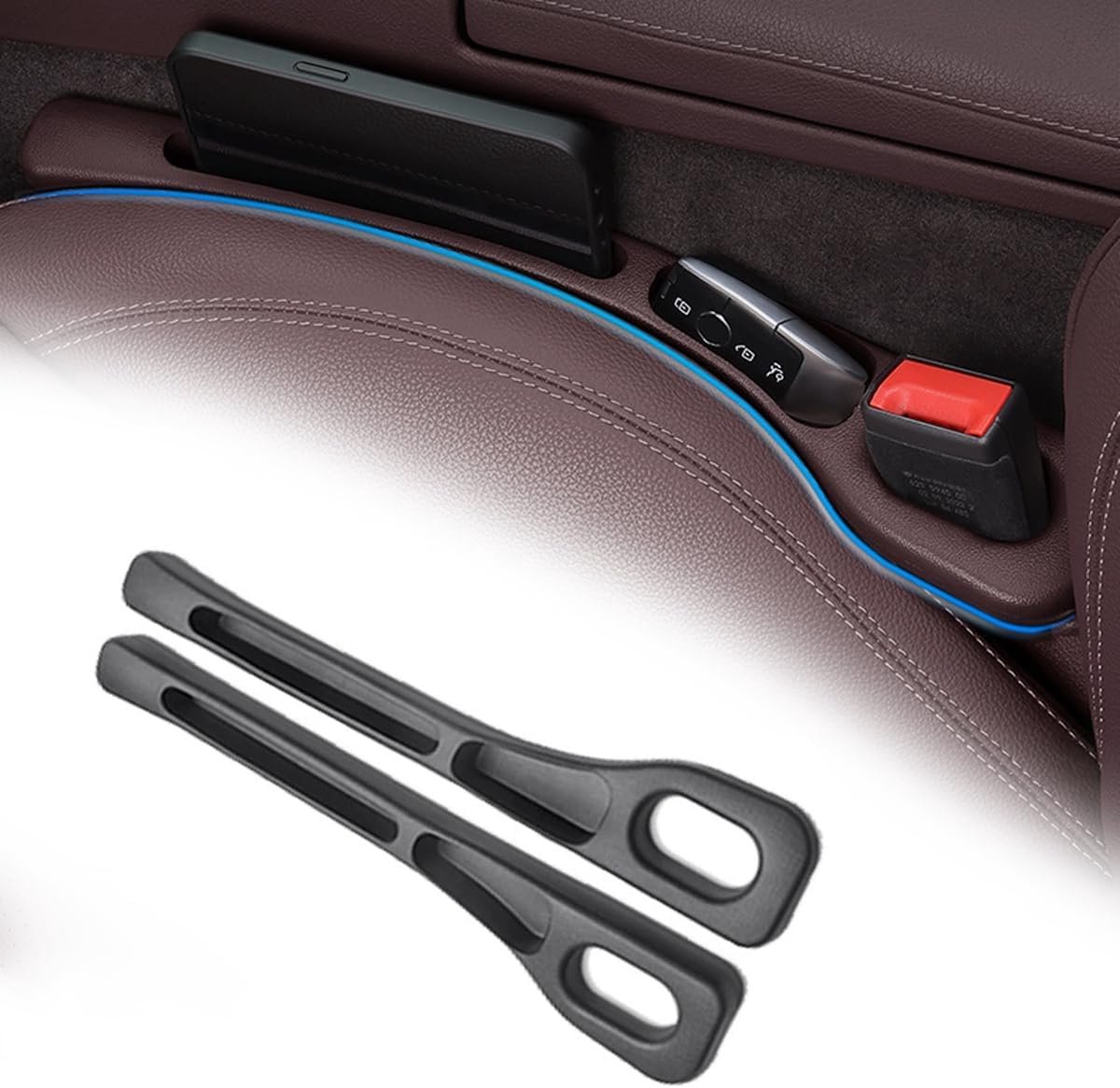 Image of 2-delige autostoel Vuller Organizer - Gap Filler - Auto-accessoires - Autostoel Gap Filler - Universele opbergoplossing voor auto's, SUV's en bestelwagens