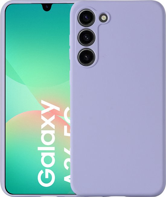 Coque compatible avec Samsung Galaxy A26 en silicone souple - Arara back cover - Lila