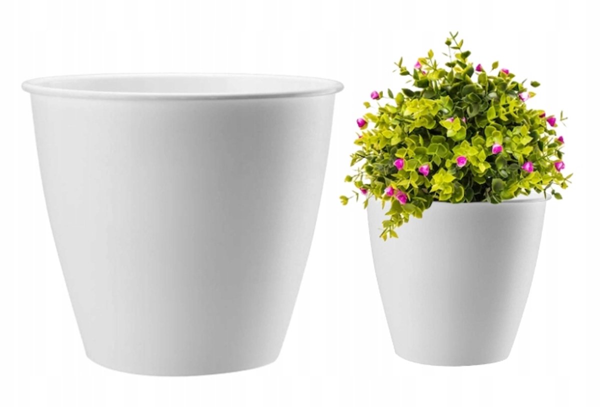 Galicja Azalia - Bloempot - 13x12 cm - Wit - Plastic