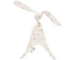 Cottonbaby knuffelkonijn - Springflowers - hydrofiel katoen