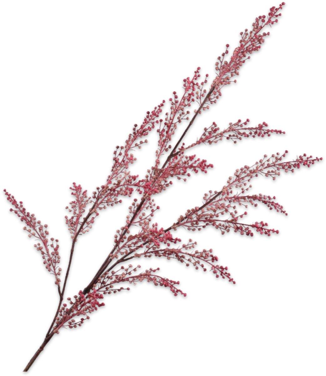 Silk-ka Kunstbloem-Zijden Bloem-Kunsttak Bessentak Mauve- Roze-Rood 89 cm Mauve-Roze-Rood