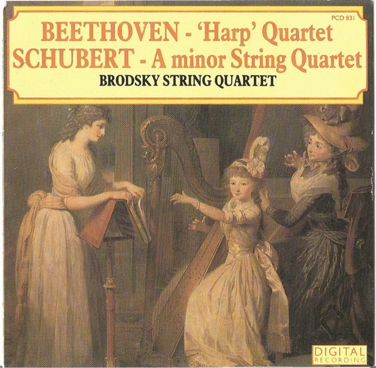 Beethoven*, Schubert* / Brodsky String Quartet* – A Minor String Quartet / 'Harp' Quartet
