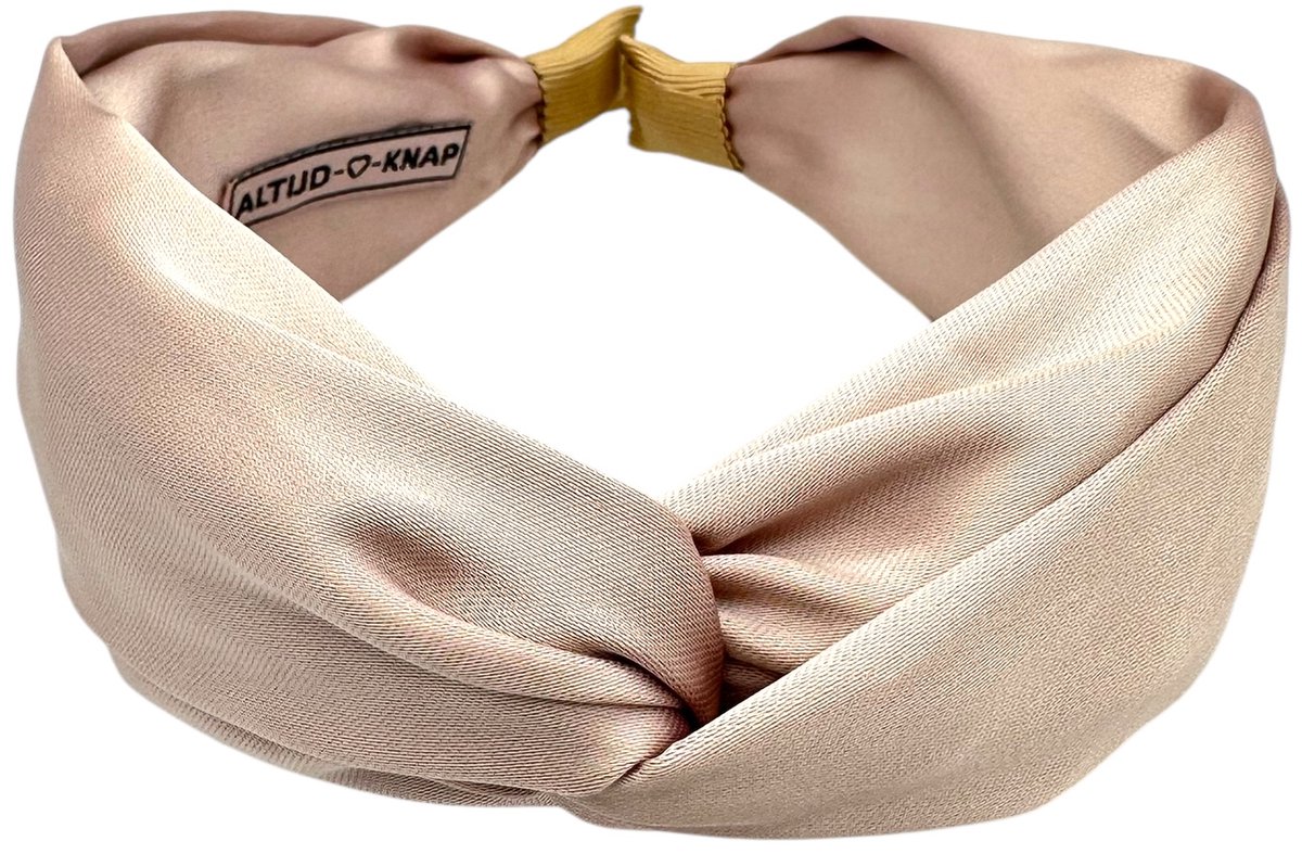 Altijd Knap - Haarband Silk Pink - Brede roze haarband van satijn