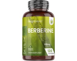 WeightWorld Berberine 500mg capsules - Zuurbes - 120 capsules voor 4 maanden - 95% HCL Berberine supplement