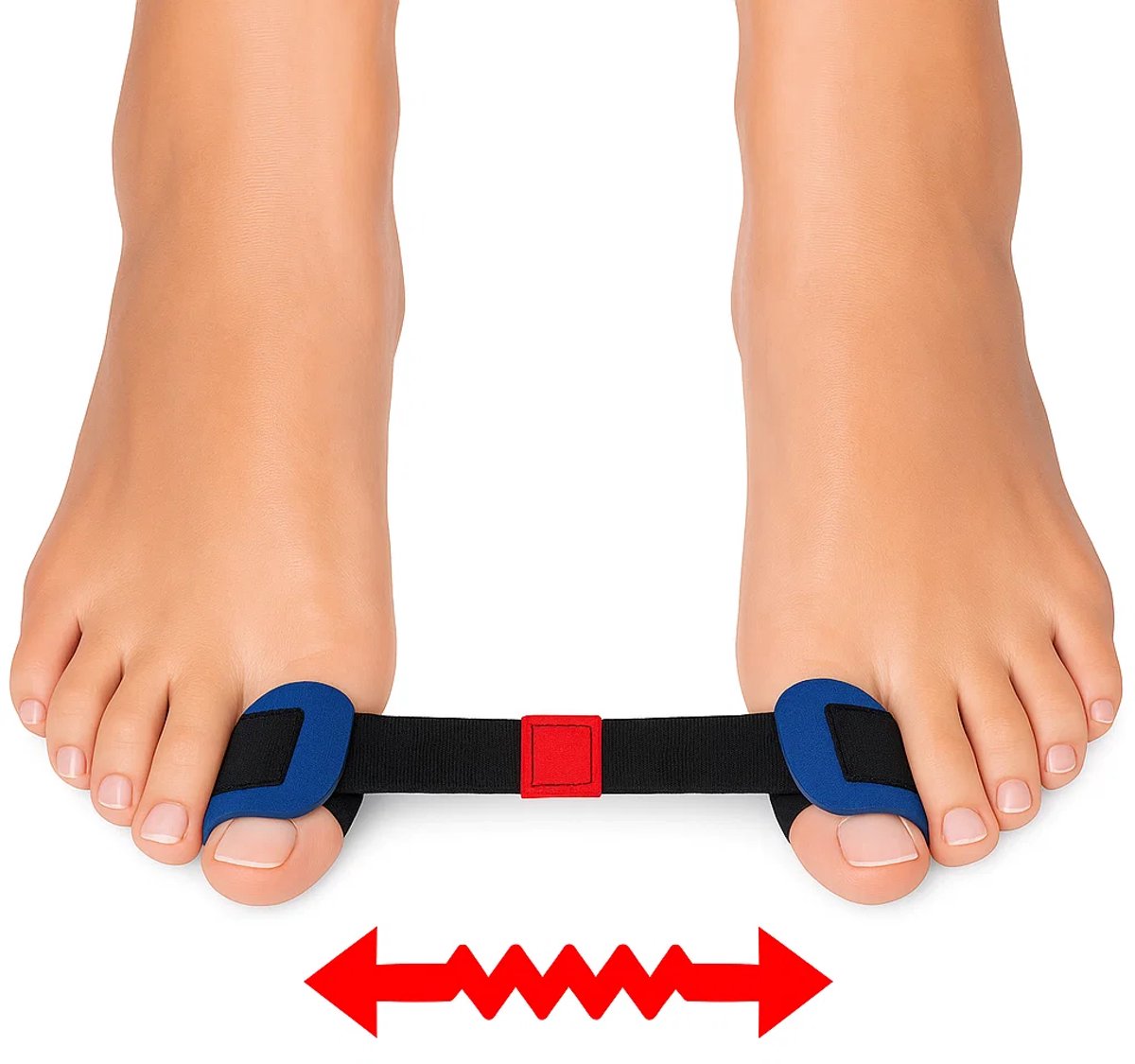 Goedkoopste Teen Spreider I Elastische Teen Stretcher I Hallux Valgus Teencorrector I Grote Teen Recht Maken I Blauw