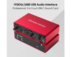 DJL Audio - Audio interface - 192khz 24bit usb audio-interface 2 in- en 2 uitgangen
