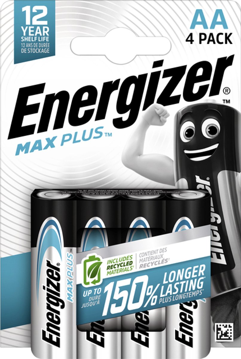 Energizer Max Plus AA4 Wegwerpbatterij AA Alkaline