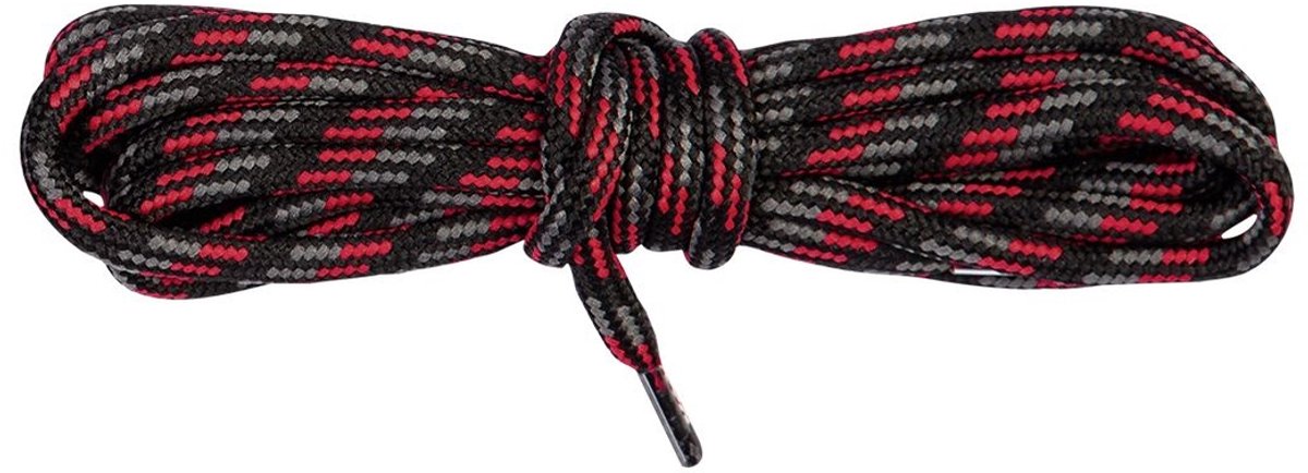 Bergal 0701 Bergschoen veter 120cm Zwart Grijs Rood