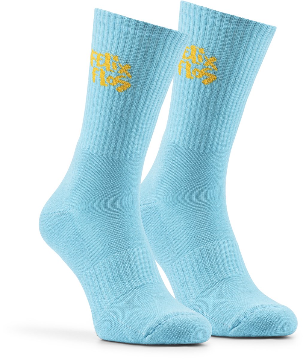 Felix Flos Performance Step - Sportsokken - Turquoise - Maat 43-46 - Katoen - Schokdempend & Naadloos