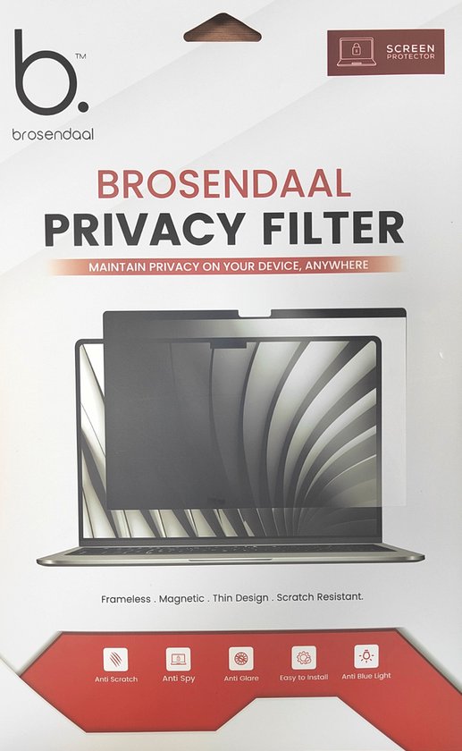 Brosendaal Privacy Screen Laptop 13.3 pouces - Protection d'écran - Privacy Filter pour HP, Lenovo, Asus - 16:9